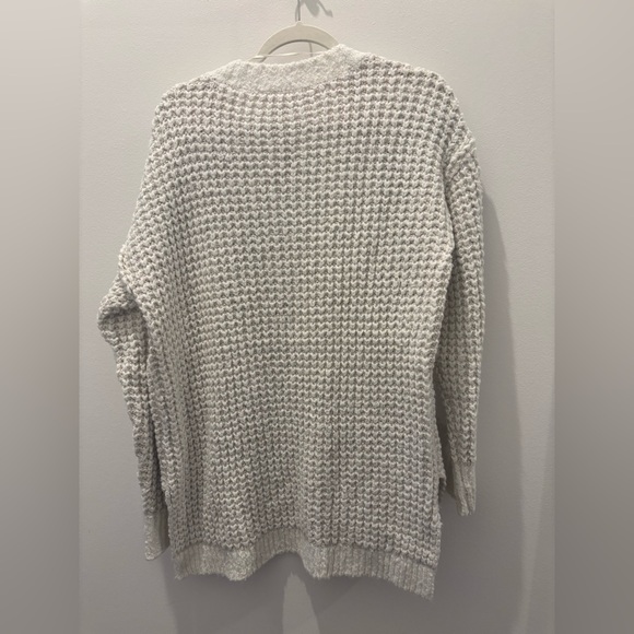 Free People White Women's Whistle Thermal Henley Sweater - Picture 2 of 2